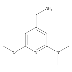4-(Aminomethyl)-6-methoxy-N,N-dimethylpyridin-2-amine Structure