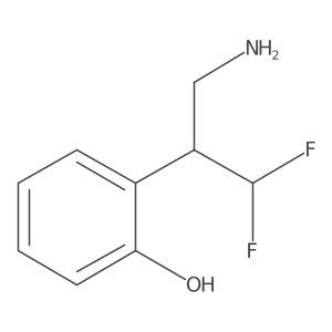 2-(3-Amino-1,1-difluoropropan-2-yl)phenol结构式