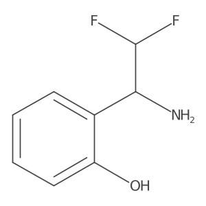 2-(1-Amino-2,2-difluoroethyl)phenol Structure