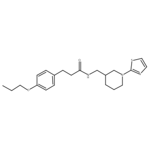 3-(4-propoxyphenyl)-N-((1-(thiazol-2-yl)piperidin-3-yl)methyl)propanamide结构式