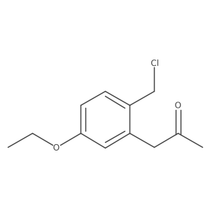 1-(2-(Chloromethyl)-5-ethoxyphenyl)propan-2-one结构式