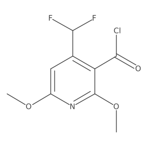 4-(Difluoromethyl)-2,6-dimethoxynicotinoyl chloride Structure