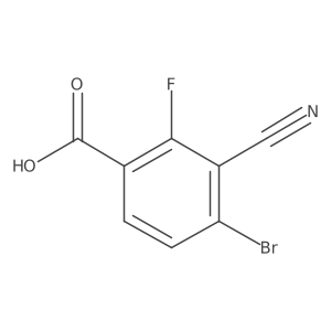 4-Bromo-3-cyano-2-fluorobenzoic acid结构式