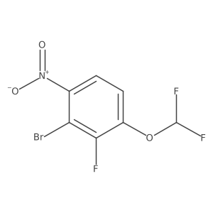 1-Bromo-3-difluoromethoxy-2-fluoro-6-nitrobenzene Structure