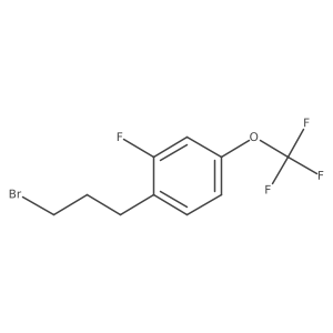 1-(3-Bromopropyl)-2-fluoro-4-(trifluoromethoxy)benzene结构式