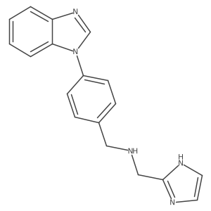 N-(4-(1H-Benzo[d]imidazol-1-yl)benzyl)-1-(1H-imidazol-2-yl)methanamine结构式
