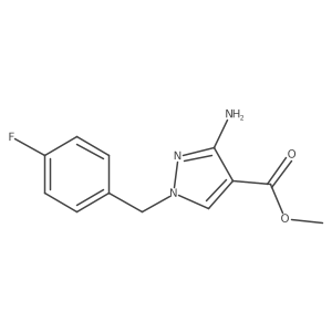 methyl 3-amino-1-(4-fluorobenzyl)-1H-pyrazole-4-carboxylate Structure