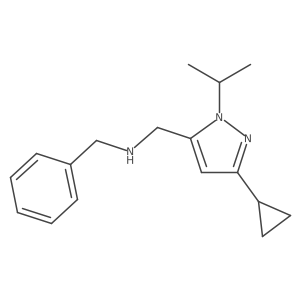 benzyl({[3-cyclopropyl-1-(propan-2-yl)-1H-pyrazol-5-yl]methyl})amine结构式