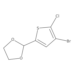 2-(4-Bromo-5-chloro-2-thienyl)-1,3-dioxolane Structure
