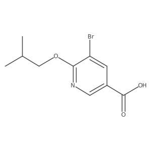 5-Bromo-6-isobutoxynicotinic acid结构式