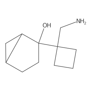 2-[1-(Aminomethyl)cyclobutyl]bicyclo[3.1.0]hexan-2-ol结构式