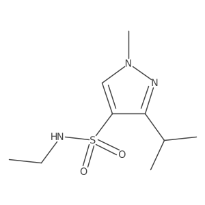 N-ethyl-1-methyl-3-(propan-2-yl)-1H-pyrazole-4-sulfonamide结构式