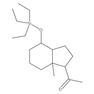 1-((1S,3AR,4S,7AS)-7A-Methyl-4-((triethylsilyl)oxy)octahydro-1H-inden-1-YL)ethan-1-one结构式