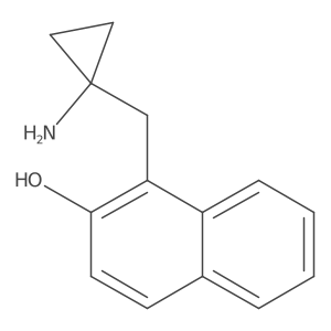 1-[(1-Aminocyclopropyl)methyl]naphthalen-2-ol结构式