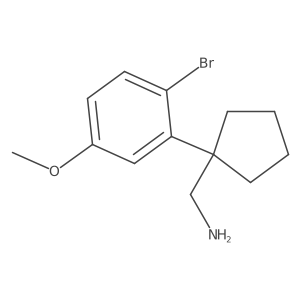 [1-(2-Bromo-5-methoxyphenyl)cyclopentyl]methanamine结构式