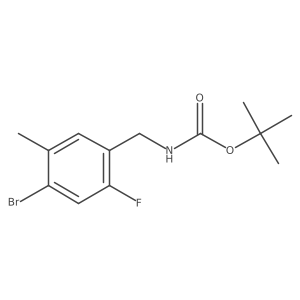 Tert-butyl (4-bromo-2-fluoro-5-methylbenzyl)carbamate Structure