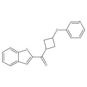 Benzo[b]thiophen-2-yl(3-(pyridin-3-yloxy)azetidin-1-yl)methanone Structure