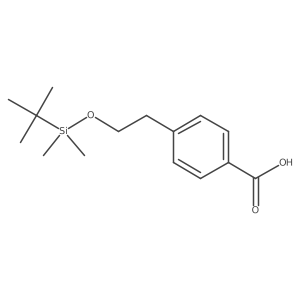 4-(2-(Tert-butyldimethylsilyloxy)ethyl)benzoic acid结构式