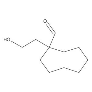1-(2-Hydroxyethyl)cyclooctane-1-carbaldehyde结构式