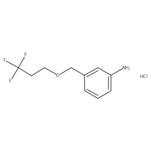 3-((3,3,3-Trifluoropropoxy)methyl)aniline hydrochloride Structure