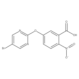 5-[(5-Bromopyrimidin-2-yl)oxy]-2-nitrobenzoic acid Structure