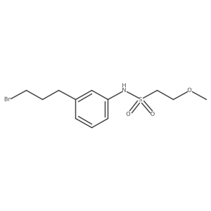 Ethanesulfonamide, N-[3-(3-bromopropyl)phenyl]-2-methoxy-结构式