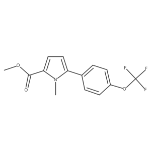 Methyl 1-Methyl-5-[4-(trifluoromethoxy)phenyl]pyrrole-2-carboxylate Structure