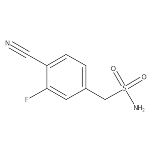 (4-Cyano-3-fluorophenyl)methanesulfonamide结构式