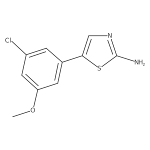 5-(3-Chloro-5-methoxyphenyl)thiazol-2-amine Structure