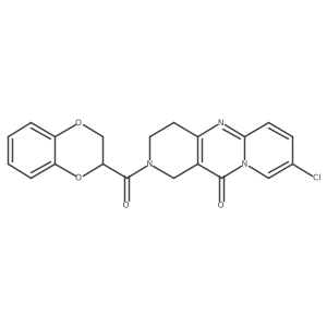 8-chloro-2-(2,3-dihydrobenzo[b][1,4]dioxine-2-carbonyl)-3,4-dihydro-1H-dipyrido[1,2-a:4',3'-d]pyrimidin-11(2H)-one Structure