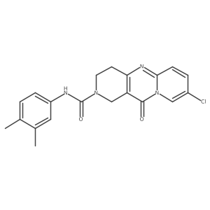 8-chloro-N-(3,4-dimethylphenyl)-11-oxo-3,4-dihydro-1H-dipyrido[1,2-a:4',3'-d]pyrimidine-2(11H)-carboxamide结构式