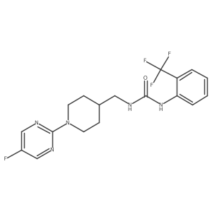 1-((1-(5-Fluoropyrimidin-2-yl)piperidin-4-yl)methyl)-3-(2-(trifluoromethyl)phenyl)urea Structure
