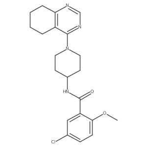 5-chloro-2-methoxy-N-[1-(5,6,7,8-tetrahydroquinazolin-4-yl)piperidin-4-yl]benzamide Structure