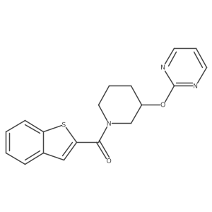 Benzo[b]thiophen-2-yl(3-(pyrimidin-2-yloxy)piperidin-1-yl)methanone结构式