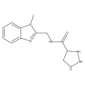 N-[(1-methylbenzimidazol-2-yl)methyl]triazolidine-4-carboxamide结构式