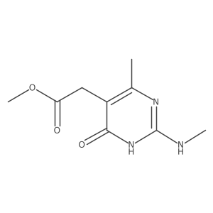 Methyl 2-[4-methyl-2-(methylamino)-6-oxo-1,6-dihydropyrimidin-5-yl]acetate Structure