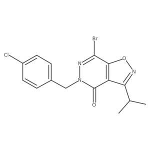 7-Bromo-5-(4-chlorobenzyl)-3-isopropylisoxazolo[4,5-D]pyridazin-4(5H)-one Structure