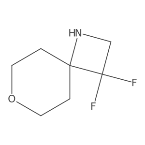 3,3-Difluoro-7-oxa-1-azaspiro[3.5]nonane结构式