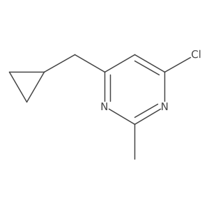 4-Chloro-6-(cyclopropylmethyl)-2-methylpyrimidine Structure