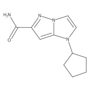 1-cyclopentylimidazo[1,2-b]pyrazole-6-carboxamide Structure
