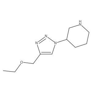 3-(4-(ethoxymethyl)-1H-1,2,3-triazol-1-yl)piperidine Structure