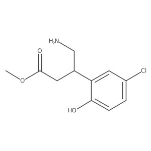 Methyl 4-amino-3-(5-chloro-2-hydroxyphenyl)butanoate结构式