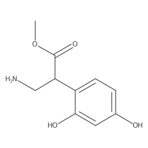 Methyl 3-amino-2-(2,4-dihydroxyphenyl)propanoate Structure