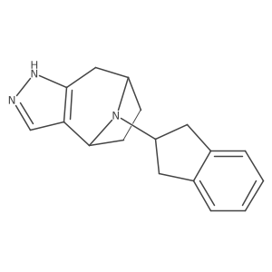 (4R,7S)-9-(2,3-dihydro-1H-inden-2-yl)-1,4,5,6,7,8-hexahydro-4,7-epiminocyclohepta[c]pyrazole Structure