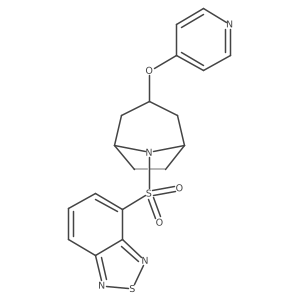 4-(((1R,5S)-3-(pyridin-4-yloxy)-8-azabicyclo[3.2.1]octan-8-yl)sulfonyl)benzo[c][1,2,5]thiadiazole Structure