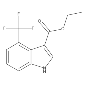 Ethyl 4-(Trifluoromethyl)indole-3-carboxylate Structure