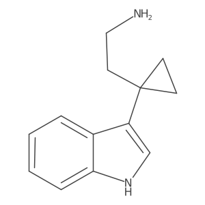 2-[1-(1h-Indol-3-yl)cyclopropyl]ethan-1-amine结构式