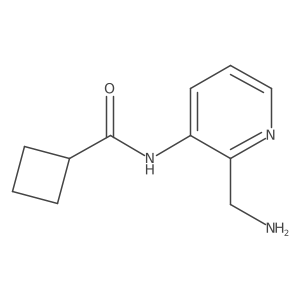 N-[2-(aminomethyl)pyridin-3-yl]cyclobutanecarboxamide结构式