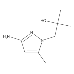 1-(3-amino-5-methyl-1H-pyrazol-1-yl)-2-methylpropan-2-ol结构式