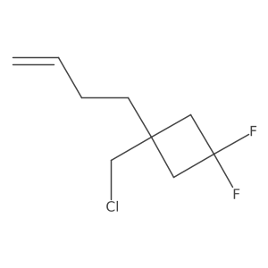 1-(But-3-en-1-yl)-1-(chloromethyl)-3,3-difluorocyclobutane结构式
